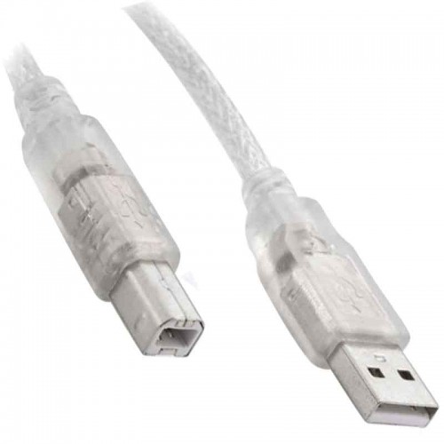 S-LINK Şeffaf USB Yazıcı Kablosu 5 Metre Poşetli