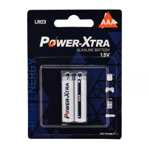 Power-Xtra LR03/AAA Size Alkaline Pil 2li Blister