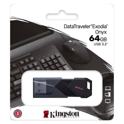 Kingston 64GB USB3.2 GEN 1 Data Traveler  Hareketli Kapak
